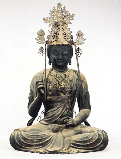The seated statue of Miroku Bosatsu(Kampuku-ji temple)