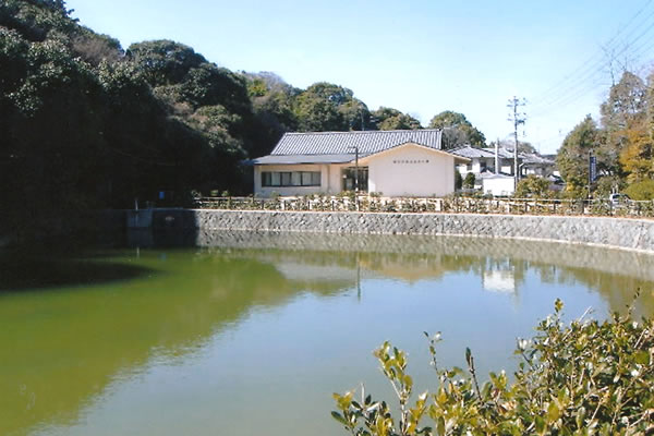 Kagami-Ike pond in Shinoda-no-Mori forest